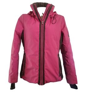 Fera Womens Hot Pink Insulated Ski Jacket Hooded Snow Coat Size 8 RN55432 luxury